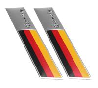 Abbdbd 2 Unids/Set Pegatina Emblema De Coche Pegatina De Coche De Alemania Calcomanía Decoración del Cuerpo del Parachoques Bandera Insignia Emblema Pegatina De Coche