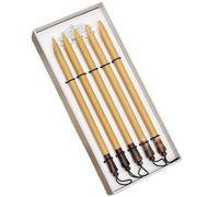 Abbdbd 5 Piezas De Bambú De Bambú De Caligrafía, Plumas De Inmersión, Fácil De Contener Fina, Caligrafía, Bolígrafos De Caligrafía Kit De Pintura De Caligrafía para Estudiantes