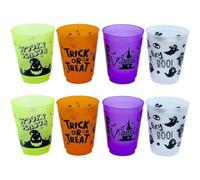 Abbdbd 8 Vasos De Plástico para Halloween, Ideales para Beber Agua O para Decorar Fiestas Temáticas De Halloween.