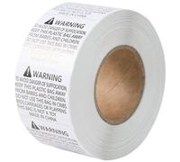 Abbdbd Etiquetas De Advertencia De Asfixia, Pegatinas De Advertencia De Asfixia, Consejos De Uso Seguro, Pegatinas De Seguridad Esenciales para Artículos De Cartón, 30x20mm, 1000 Uds.