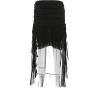 Abbdbd Minifalda Gótica De Malla para Halloween, Falda De Tul De Cintura Alta para Fiesta, Estilo Harajuku, Estilo Y2k