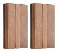 Abbdbd Paquete De 2 Ganchos De Pared Plegables De Madera para Colgar Sombreros, Bolsos Y Toallas De Playa, Ideales para Ahorrar Espacio.