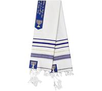 Abbdbd Talit Mesiánico Tradicional, Chal De Oración Judío Israelí para Hombres Y Mujeres.
