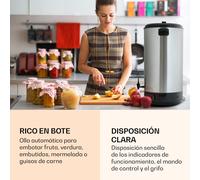 Klarstein Dispensador de Agua Caliente para Cocina, Dispensador Agua Ebullición Caliente Rápida, 60L, Dispensador Eléctrico Profesional con Grifo, Dispensadores Agua de Acero Inoxidable 2500W
