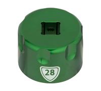 Abbey Bike Tools Accesorio Suspension Top Cap Socket verde 28 mm