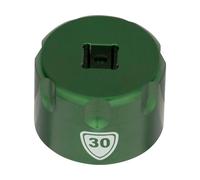 Abbey Bike Tools Accesorio Suspension Top Cap Socket verde 30 mm