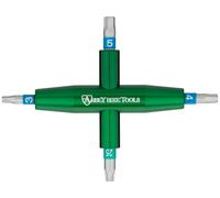 Abbey Bike Tools Herramienta multiusos 4-Way Multitool verde 3 mm. 4 mm. 5 mm. T25