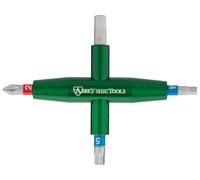 Abbey Bike Tools Herramienta multiusos 4-Way Multitool verde 4 mm. 5 mm. 6 mm. PH2