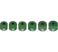 Abbey Bike Tools Set de accesorios Suspension Top Cap Socket verde one_size