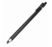 Abbey Pencil Exactamente, Herramienta de Escritura sin Trato para Tableta Telefónica, Amplificador de Aleación Aluminio; Plástico, y Negro, 1 Bolígrafo + 2 Paquete Limpieza (Black)