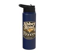 Abbey Road Street Scene en St. John's Wood Londres Inglaterra Stainless Steel Insulated Water Bottle