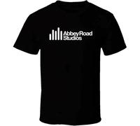 Abbey Road Studios Logo Music tee Round Neck Unisex Tops Men's 100% Cotton Short-Sleeve T-Shirts XL