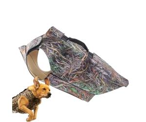 Abbigliamento Mimetico per Cani - Gilet da Caccia Regolabile e Leggero, Material Traspirante per USO Esterno | Gilet di Sicurezza per Addestramento Passeggiate Outdoor Cani di Piccola e Media Taglia