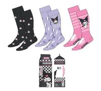 Hello Kitty Kuromi Pack 3 Adulto Calzini Cerdà
