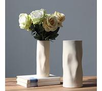 Abbittar Juego de jarrones de cerámica Grandes de 2.1 Pulgadas para decoración rústica del hogar, decoración Moderna de Granja, decoración de Sala de Estar, Mesa, mostrador, Mantel y decoración de