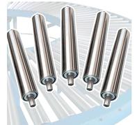 ABBNIA Rodillo de Repuesto de Acero Inoxidable - Movimiento Suave para logística de almacén - Diseño Resistente para un manejo eficiente de Materiales (Lote