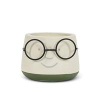 Abbott Collection Maceta de Cara pequeña con Gafas, 8.9 cm de Profundidad