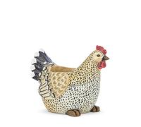 Abbott Collection Rooster Planter, Beige & Black (9 in)