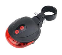 Abbto 2 faros traseros para bicicleta LED | Faro trasero para bicicleta de LED ultra brillante, luces traseras de línea paralela roja, alimentación a batería (sin batería), 7 modos