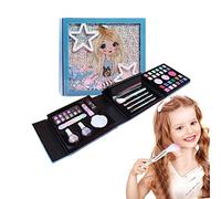 Abbto Kit de Maquillaje para Niñas - Kit de Maquillaje Real Lavable | Kit de Maquillaje Cosméticos Juegos de Ficción con Juguetes con Caja Portátil para Niños