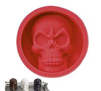 Abbto Molde de silicona con calavera 3D para hacer velas | Molde de silicona alimentaria 3D Ghost para hacer velas - Cabeza de esqueleto de Halloween Decoración DIY Velas para aromaterapia