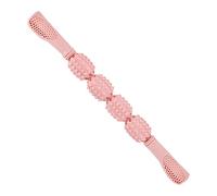 Abbto Palillo de masaje con rodillo muscular, bastón de masaje para yoga, masajeador linfático, punto de deslizamiento tridimensional 3D, mango antideslizante