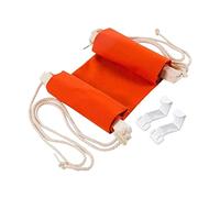 Abbto Reposapiés ergonómico bajo el escritorio - Reposapiés con barras de suspensión de madera, el reposapiés de avión alivia la fatiga mantiene el estado mental mejora la eficiencia del trabajo