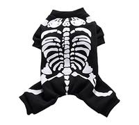 Abbto Ropa del cráneo del perro | Ropa para perros de talla mediana Halloween - Dog Bone Halloween Disfraz Pet Clothes Dress Up, Skull Clothes for Dogs, Sudadera para Puppy Dog Cat