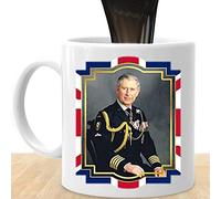Abbto Taza Rey Carlos III | Taza del Reino Unido del Rey Carlos III de 2022 - Taza Coleccionista King Charles para felicitar a la Nueva Taza de King Charles III