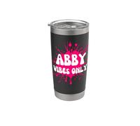 Abby Vibes Only Vaso térmico de acero inoxidable de doble pared
