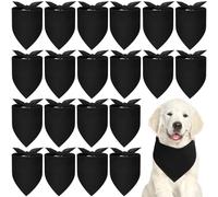 Abbylike 20 Bandanas de sublimación en Blanco para Perros, Bandanas Lisas para Perros, Transferencia de Calor, Baberos Triangulares, para Cachorros, Gatos, Mascotas, Accesorios de Disfraz de
