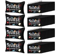 Abbylike 50 bolsas de regalo para enfermeras, kit de supervivencia, bolsas de maquillaje de lona multiusos con cremallera, divertida bolsa de viaje para cumpleaños, enfermera, semana, prácticas,