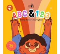 ABC & 123: Animal-themed colouring book