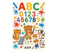 ABC,123, Animals Coloring Book for Kids (Alphabets • Numbers • Wild & Domestic Animals): Fun Coloring Pages for Toddlers & Preschoolers • A-Z • 0-9 • Easy Animal Outlines