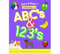 ABC & 123 Coloring Book: Learn & Color Series - Preschool