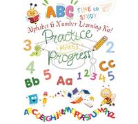 ABC 123 Tracing Book for Kids Ages 3-5: Fun Alphabet and Number Handwriting Practice Workbook | Learn to Write Letters A-Z and Numbers 0-10 with Cute ... and Kindergarten | Develop Fine Motor Skills