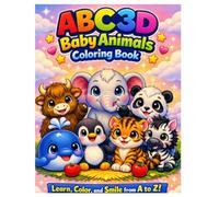 ABC 3D Baby Animals Coloring Book
