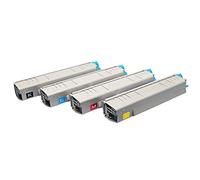 ABC 4X Cartucho de tóner Compatible para Oki c810 c810cdtn c810n c810dn c830 c830cdtn c830n c830dn c830dtn