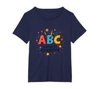 ABC Always Be Creative: Inspiración lúdica para el Aprendizaje Camiseta, Mujer Tallas Grandes, Azul Marino, 6XL Grande