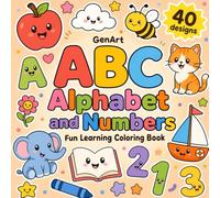 ABC and Numbers Coloring Book for Toddlers: Learn Letters A to Z and Numbers 1 to 9 with Fun Everyday Object: Big, Bold Easy Coloring Pages for Preschoolers Ages 2-5