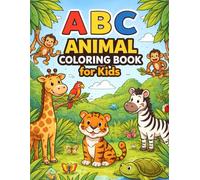 ABC Animal Coloring Book for Kids: Learn the Alphabet with Cute Animals | Easy Coloring Pages with Fun Animal Facts for Toddlers and Preschoolers
