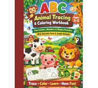 ABC: Animal Tracing and Coloring Workbook