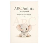 ABC Animals Coloring Book: Alphabet Letter Tracing Workbook for Kids 3-6