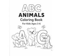 ABC Animals Coloring Book for Kids: Fun and Easy Alphabet Coloring Pages for Toddlers and Preschoolers.