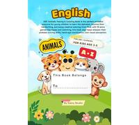 ABC Animals Tracing & Coloring Book for Kids: Fun Alphabet Handwriting Practice with Cute Animal Illustrations | Ages 3-5 | Learn Letters A to Z