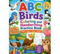 ABC Birds Coloring Book for Kids: An Alphabet Activity Book for Preschoolers: Learn to Color and Trace Bird Names