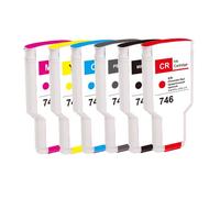 ABC Cartucho de tinta compatible con HP 746 cian Designjet Z6 24" 44" DR Z9 Plus 24" 44"