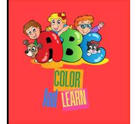 ABC color and learn: Each letter has a simple word, accompanied by familiar and related pictures to aid memorization.