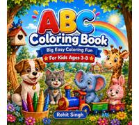 ABC Coloring Book: Big Easy Coloring Fun for Kids Ages 3-8