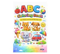 ABC Coloring Book for Kids Ages 3-8: Learn Letters with Fun, Easy & Cute Pictures
